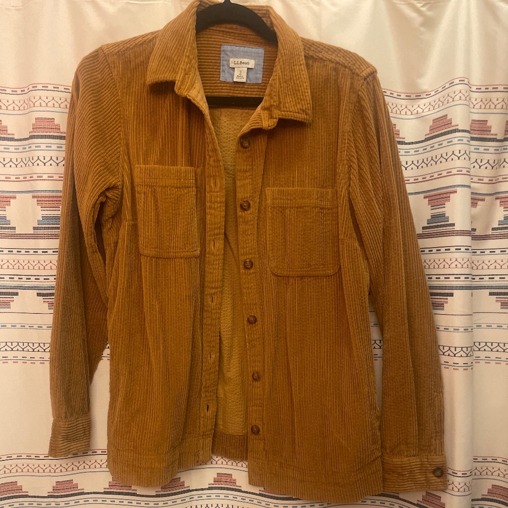 LL Bean women’s small rust corduroy jacket